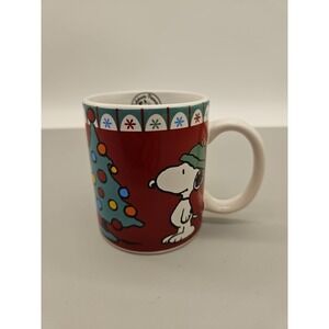 Gibson Celebrate Peanuts 60 Years Snoopy Christmas Tree Coffee Mug